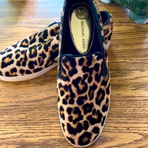 Michael Kors Keaton Leopard Print Loafer